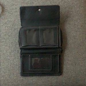Black leather wallet